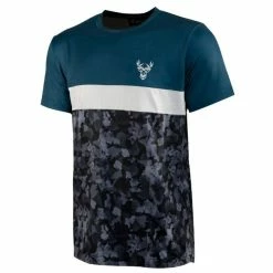 Maillot Manches Courtes ANIMOZ Wild Bleu