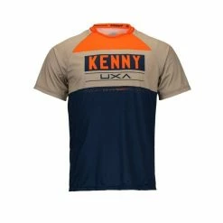 Maillot Manches Courtes KENNY Charger Navy/Orange