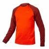 Maillot Manches Longues ENDURA SingleTrack Polaire Rouge