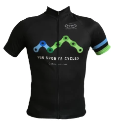 Maillot Vélo Fun Sports Cycles Noir