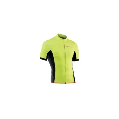 Maillot Vélo été Northwave Force Jaune Fluo